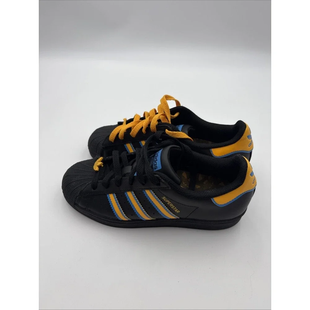 Adidas Originals Superstar UCLA Black Gold Blue Sneakers FZ5892 Mens 5 Y5